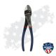 Southwire 8 in. Cutting Pliers Angled Head High-Leverage Diagonal with Dip Grip 67038340