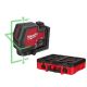 Milwaukee Green 100 ft. Cross Line & Plumb Points Rechargeable Laser Level w/ Lithium-Ion USB Battery, Charger & PACKOUT Tool Box 3522-21-48-22-8450