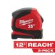 Milwaukee 25 ft. Compact Tape Measure (2-Pack) 48-22-6625-2X