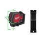 Milwaukee Green 100 ft. Cross Line and Plumb Points Rechargeable Laser Level with USB Lithium-Ion Battery, Charger and Track Clip 3522-21-48-35-1313