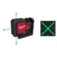 Milwaukee Green 100 ft. 3-Point Rechargeable Laser Level with REDLITHIUM Lithium-Ion USB Battery, Charger and Alignment Target 3510-21-48-35-1111