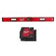 Milwaukee 48 in. REDSTICK Digital Box Level with Green 100 ft. Cross Line and Plumb Points Laser MLDIG48-3522-21