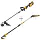 DEWALT 60V MAX Brushless Cordless Battery Powered Attachment Capable String Trimmer Kit & Cordless Pole Saw DCST972X1W620B