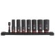 Milwaukee SHOCKWAVE Impact Duty 3/8 in. Metric Deep Impact Rated Socket Set (8-Piece) 49-66-7021