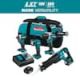 Makita 18V 5.0 Ah LXT Lithium-Ion Brushless Cordless Combo Kit (Hammer Drill/Impact Driver/Recipro Saw/Flashlight) XT453T