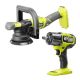 RYOBI ONE+ 18V 5 in. Variable Speed Dual Action Polisher with ONE+ HP 18V Brushless Cordless 1/2 in. Impact Wrench (ToolsOnly) PBF100B-P262