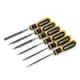 GEARWRENCH 4 in. Mini Bastard File Variety Set with Handles (6-Piece) 82821H