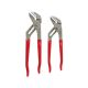 Milwaukee 10 in. and 12 in.Smooth Jaw Pliers with Dipped Grip Handles (2-PC) 48-22-6550-48-22-6552