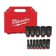 Milwaukee SHOCKWAVE 3/8 in. Drive Deep Well 6 Point Impact Socket Set (12-Piece) 49-66-7006