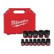 Milwaukee SHOCKWAVE 1/2 in. Drive SAE 6 Point Impact Socket Set (12-Piece) 49-66-7010