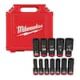 Milwaukee SHOCKWAVE 1/2 in. Drive SAE Deep Well Impact Socket Set (12-Piece) 49-66-7011