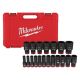 Milwaukee SHOCKWAVE 1/2 in. Drive SAE 6 Point Impact Socket Set (19-Piece) 49-66-7012