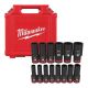 Milwaukee SHOCKWAVE 1/2 in. Drive Metric Deep Well 6 Point Impact Socket Set (14-Piece) 49-66-7014