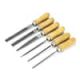 Crescent Nicholson 4 in. Assorted American Pattern File Set with Wooden Handles (6-Piece) 22062NNN