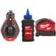 Milwaukee 100 ft. Bold Line Chalk Reel Kit with Blue Chalk and 25 ft. Compact Auto Lock Tape Measure 48-22-3982-48-22-6825