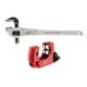 Milwaukee 24 in. Aluminum Offset Pipe Wrench with 1 in. Mini Copper Tubing Cutter (2-PC) 48-22-7182-48-22-4251
