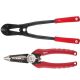 Milwaukee 18 in. Bolt Cutter with 3/8 in. Maximum Cut Capacity and 6-in-1 Wire Strippers Pliers 48-22-4018-48-22-3079