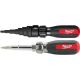 Milwaukee 7-in-1 Conduit Reaming Multi-Bit Combination Screwdriver with 13-in-1 Multi-Bit Cushion Grip Screwdriver 48-22-2870-48-22-2880