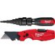 Milwaukee 7-in-1 Conduit Reaming Multi-Bit Screwdriver with FASTBACK 6-in-1 Folding Knife 48-22-2870-48-22-1505