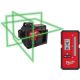 Milwaukee M12 12-Volt Lithium-Ion Cordless Green 250 ft. 3-Plane Laser Level Kit with Laser Detector 3632-21-48-35-1211
