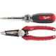 Milwaukee 13-in-1 Multi-Tip Cushion Grip Combination Screwdriver with 6-in-1 Wire Stripper Pliers 48-22-2880-48-22-3079