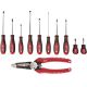 Milwaukee Screwdriver Set with 7.75 in. Combination Electricians 6-in-1 Wire Strippers Pliers (11-Piece) 48-22-2710-48-22-3079