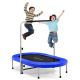 Costway 60 in. Trampoline for 2-People Foldable Rebouncer with Adjustable Handrail Blue TW10002BL