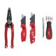 Milwaukee 7-in-1 Combination Wire Stripper/Cutter Plier with FASTBACK Folding Utility Knife Set and 11-in-1 Screwdriver (4-Piece) 48-22-3078-48-22-1503-48-22-2761