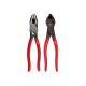 Milwaukee 9 in. High-Leverage Linesman Pliers with Crimper and 8 in. Dipped Grip Diagonal-Cutting Plier with Angled Head (2-Piece) 48-22-6500-48-22-6528