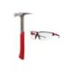 Milwaukee 22 oz. Milled Face Framing Hammer and Clear Safety Glasses Anti-Scratch Lenses 48-22-9022-48-73-2010