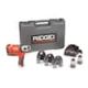RIDGID RP 240 Compact Pistol Grip Press Tool Kit Includes Case + 2, 18-V Li-Ion Batteries+Charger + 3 Press Tool Jaws 57403