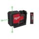 Milwaukee Green 100 ft. 3-Point Rechargeable Laser Level with (2) REDLITHIUM Lithium-Ion USB Batteries and (1) Charger 3510-21-48-11-2131
