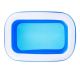82.6 in. x 55 in. x 25.5 in. Blue Rectangle Inflatable Swimming Pool Above Ground Kiddle Pool for Kids and Babies CX415SP-BE1