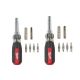 Milwaukee 13-in-1 Multi-Tip Cushion Grip Screwdriver with Schrader Bit (2-Pack) 48-22-2881-48-22-2881