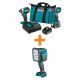 Makita 18V LXT Lithium-Ion Brushless Cordless 2-Pc. Combo Kit (3.0Ah) with bonus 18V LXT Cordless L.E.D. Spotlight, Light Only XT281S-DML812