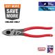 Milwaukee 9 in. Lineman's Pliers with Crimper / Bolt Cutter and Dipped Grip MT500C