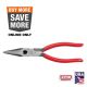 Milwaukee 8 in. Long Needle Nose Pliers with Fish Tape Puller and Dipped Grip MT505