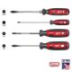 Milwaukee Multi-Bit Screwdriver Set with Cushion Grip (4-Piece) MT200-4