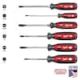 Milwaukee Multi-Bit Screwdriver Set with Cushion Grip (6 Piece) MT200-6