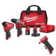 Milwaukee M12 FUEL 12-Volt Li-Ion Brushless Cordless Hammer Drill/Impact Driver Combo Kit (2-Tool) w/M12 Right Angle Die Grinder 3497-22-2485-20