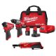 Milwaukee M12 FUEL 12-Volt Li-Ion Brushless Cordless Hammer Drill and Impact Driver Combo Kit (2-Tool) with M12 3/8 in. Ratchet 3497-22-2457-20