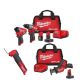 Milwaukee M12 FUEL 12-Volt Lithium-Ion Brushless Cordless Hammer Drill & Impact Driver Combo Kit with Recip Saw Kit and Multi-Tool 3497-22-2520-21XC-2526-20