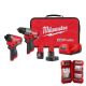 Milwaukee M12 FUEL 12-Volt Cordless Hammer Drill & Impact Driver Combo Kit with Impact Duty Driver Alloy Steel Bit Set (50-Piece) 3497-22-48-32-4024