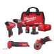 Milwaukee M12 FUEL 12-Volt Li-Ion Brushless Cordless Hammer Drill/Impact Driver Combo Kit (2-Tool) with Multi-Tool and Cut-Off Saw 3497-22-2522-20-2526-20