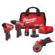 Milwaukee M12 FUEL 12-Volt Lithium-Ion Brushless Cordless Hammer Drill and Impact Driver Combo Kit (2-Tool) with Cut Off Saw 3497-22-2522-20