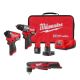 Milwaukee M12 FUEL 12-Volt Li-Ion Brushless Cordless Hammer Drill and Impact Driver Combo Kit (2-Tool) with M12 Right Angle Drill 3497-22-2415-20