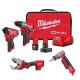 Milwaukee M12 FUEL 12-Volt Li-Ion Brushless Cordless Hammer Drill & Impact Driver Combo Kit with ProPEX Expander & PVC Pipe Shear 3497-22-2532-20-2470-20