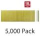 DEWALT 1/4 in. x 1-1/2 in. 18-Gauge Glue Collated Crown Staple 2 Boxes (2500 Per Box) DNS18150-2X2