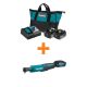 Makita 18V LXT Battery and Rapid Optimum Charger Starter Pack (5.0Ah) with Bonus 3/8 in./1/4 in. 18V LXT Square Drive Ratchet BL1850BDC2XRW01