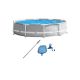 Intex 10 ft. x 30 in. Prism Frame Above Ground Swimming Pool and Maintenance Kit 26701EH + 28002E